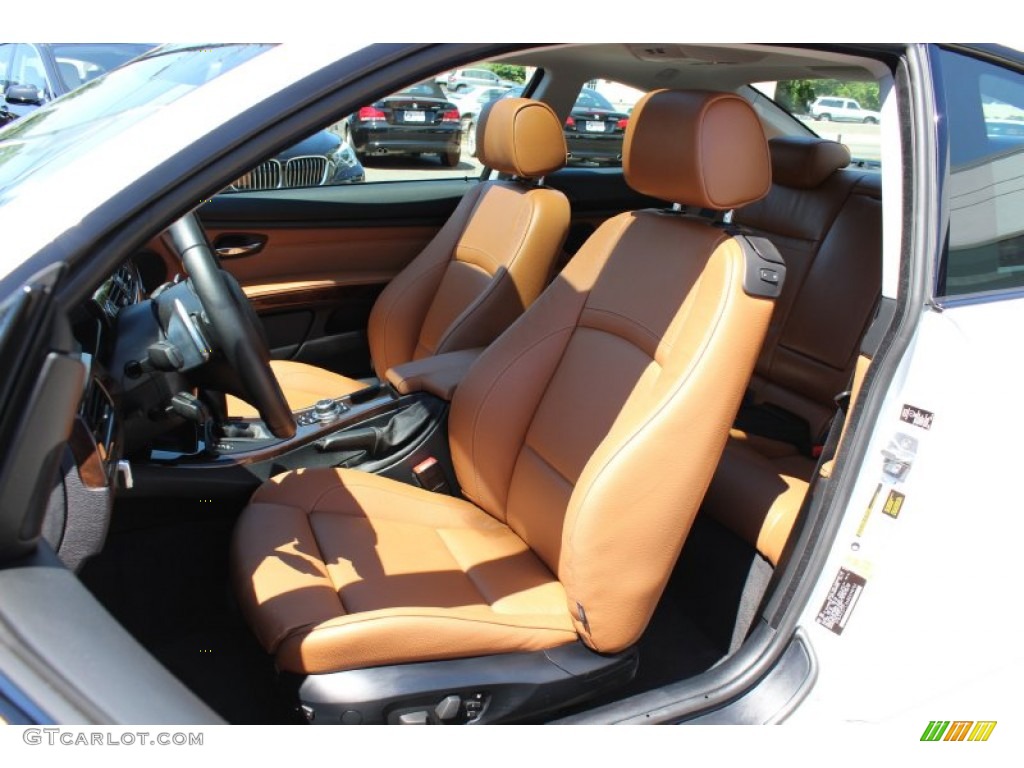 Saddle Brown Dakota Leather Interior 2011 BMW 3 Series 335i Coupe Photo #52909944