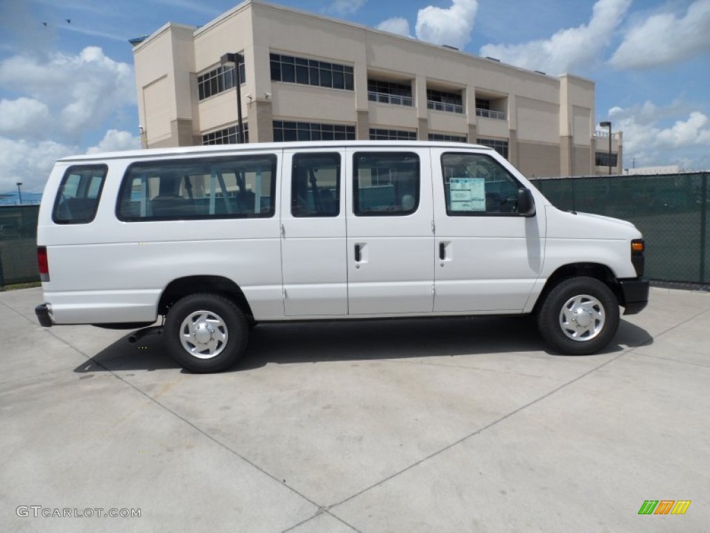 Oxford White 2011 Ford E Series Van E350 XL Extended Passenger Exterior Photo #52909989