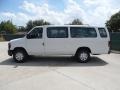 Oxford White 2011 Ford E Series Van E350 XL Extended Passenger Exterior