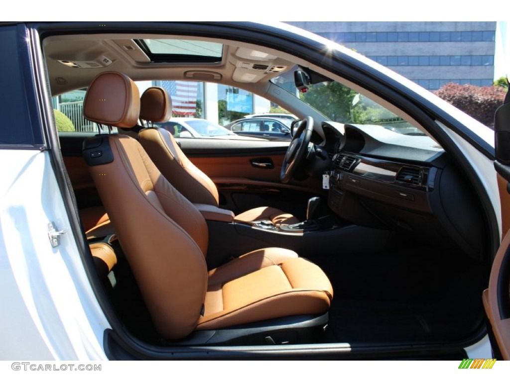 Saddle Brown Dakota Leather Interior 2011 BMW 3 Series 335i Coupe Photo #52910145
