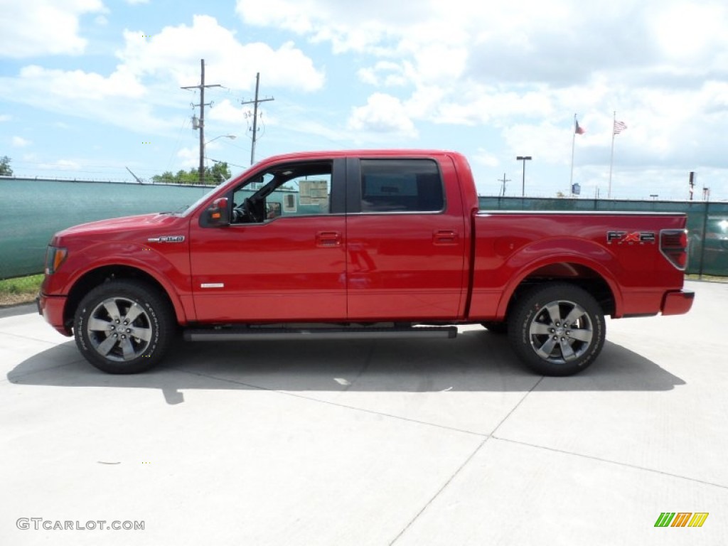 2011 F150 FX2 SuperCrew - Red Candy Metallic / Black photo #6