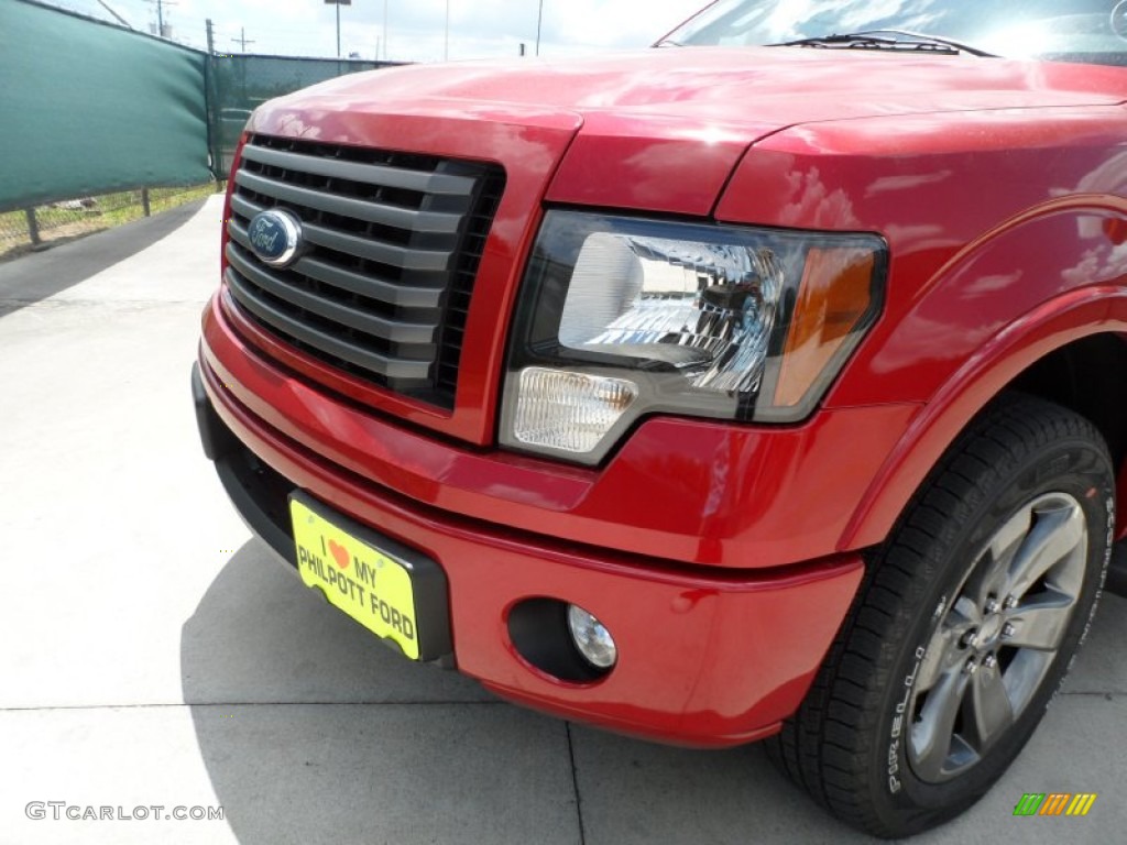 2011 F150 FX2 SuperCrew - Red Candy Metallic / Black photo #10