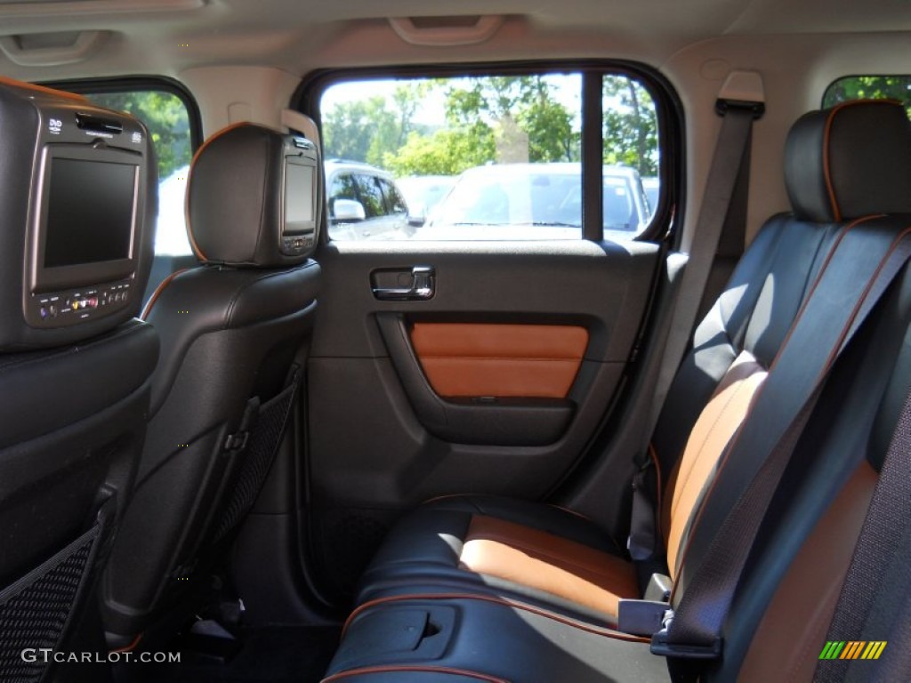 Ebony/Morocco Brown Interior 2009 Hummer H3 Standard H3 Model Photo #52912116