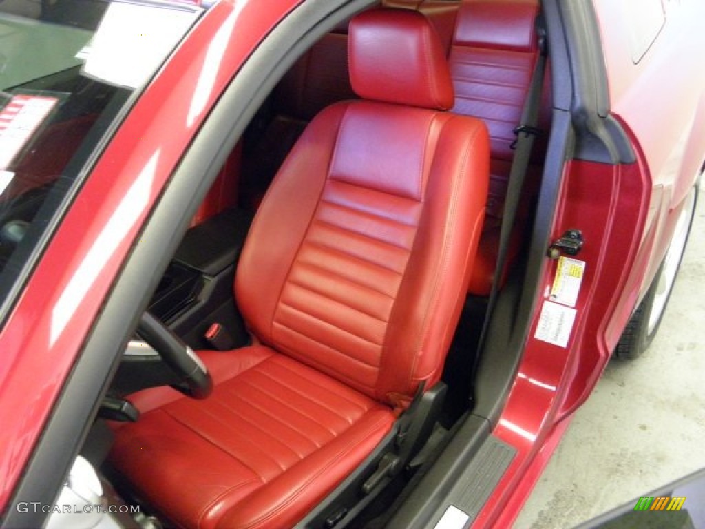 2007 Mustang GT Premium Coupe - Redfire Metallic / Black/Red photo #18