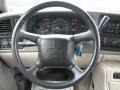 Pewter/Shale 2002 GMC Yukon XL SLE Steering Wheel