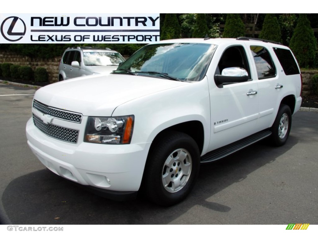 2007 Tahoe LTZ 4x4 - Summit White / Ebony photo #1