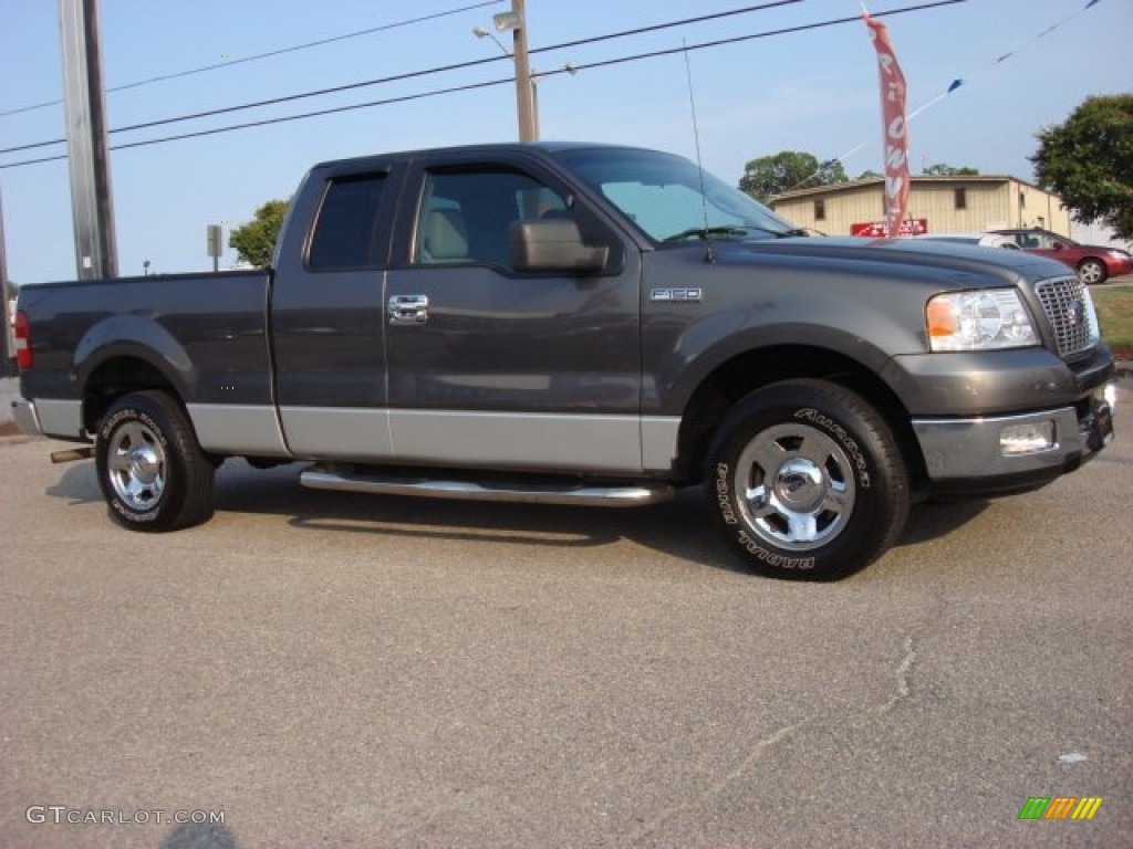 2005 F150 XLT SuperCab - Dark Shadow Grey Metallic / Medium Flint Grey photo #5