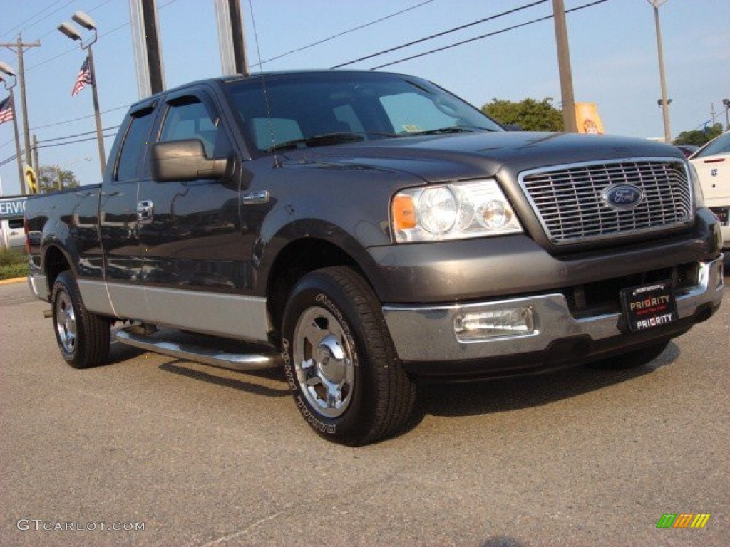2005 F150 XLT SuperCab - Dark Shadow Grey Metallic / Medium Flint Grey photo #6