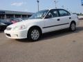 2000 Taffeta White Honda Civic LX Sedan  photo #2