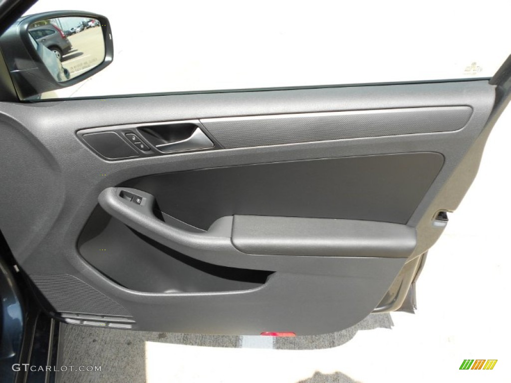 2012 Volkswagen Jetta SE Sedan Titan Black Door Panel Photo #52914834