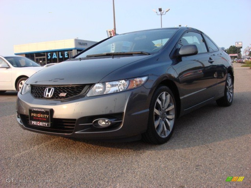 2009 Civic Si Coupe - Polished Metal Metallic / Black photo #1