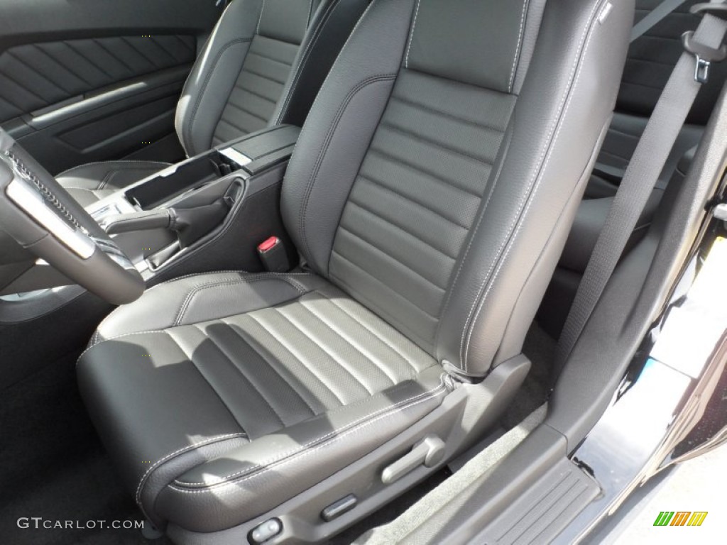 Charcoal Black Interior 2012 Ford Mustang GT Premium Coupe Photo #52915791