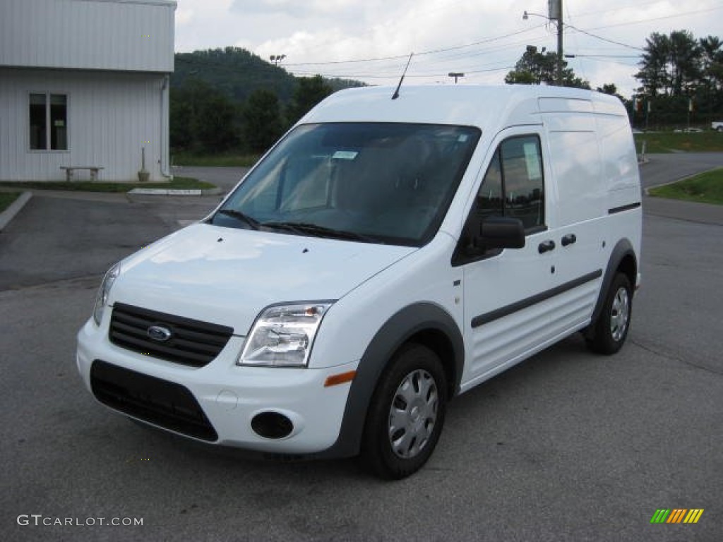 Frozen White 2011 Ford Transit Connect XLT Cargo Van Exterior Photo #52915824