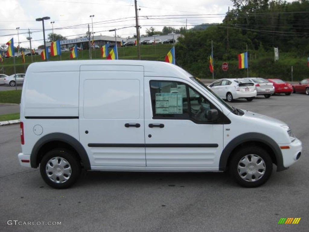 Frozen White 2011 Ford Transit Connect XLT Cargo Van Exterior Photo #52915866