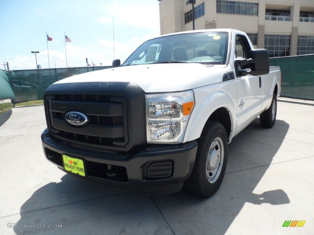 2012 F250 Super Duty XL Regular Cab - Oxford White / Steel photo #7