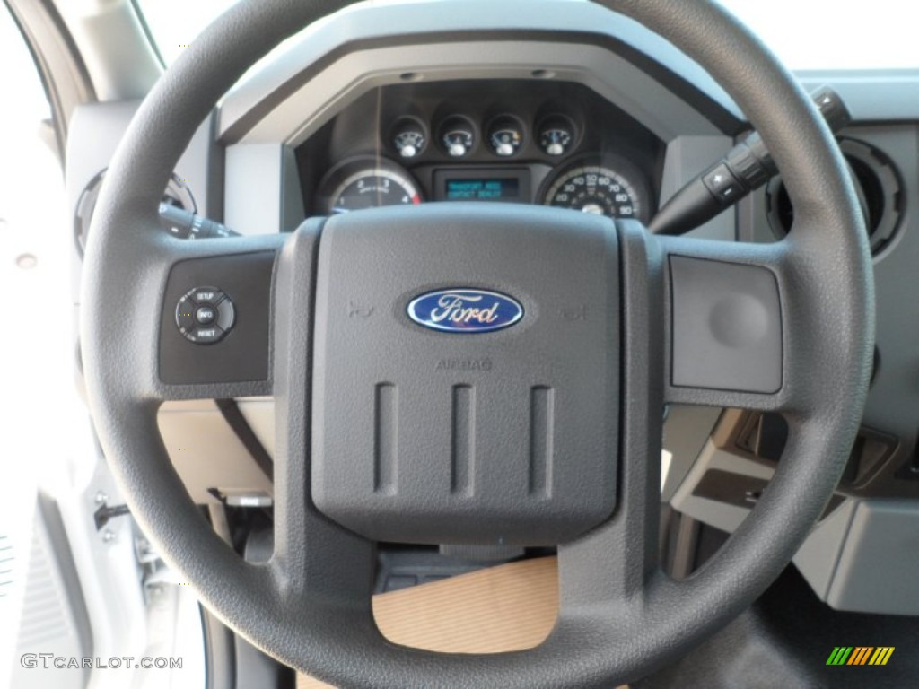 2012 Ford F250 Super Duty XL Regular Cab Steel Steering Wheel Photo #52916958