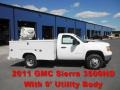 2011 Summit White GMC Sierra 3500HD Work Truck Regular Cab Utility  photo #1