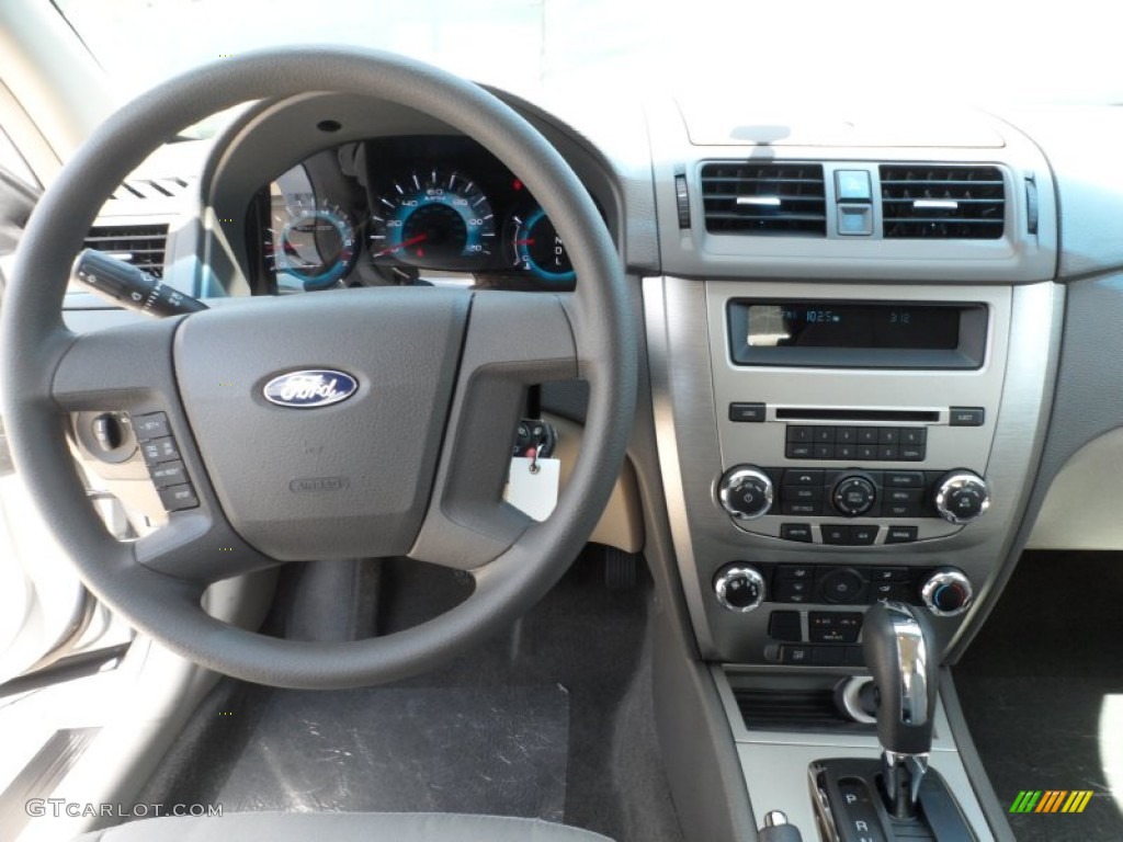 2012 Ford Fusion S Medium Light Stone Dashboard Photo #52917972