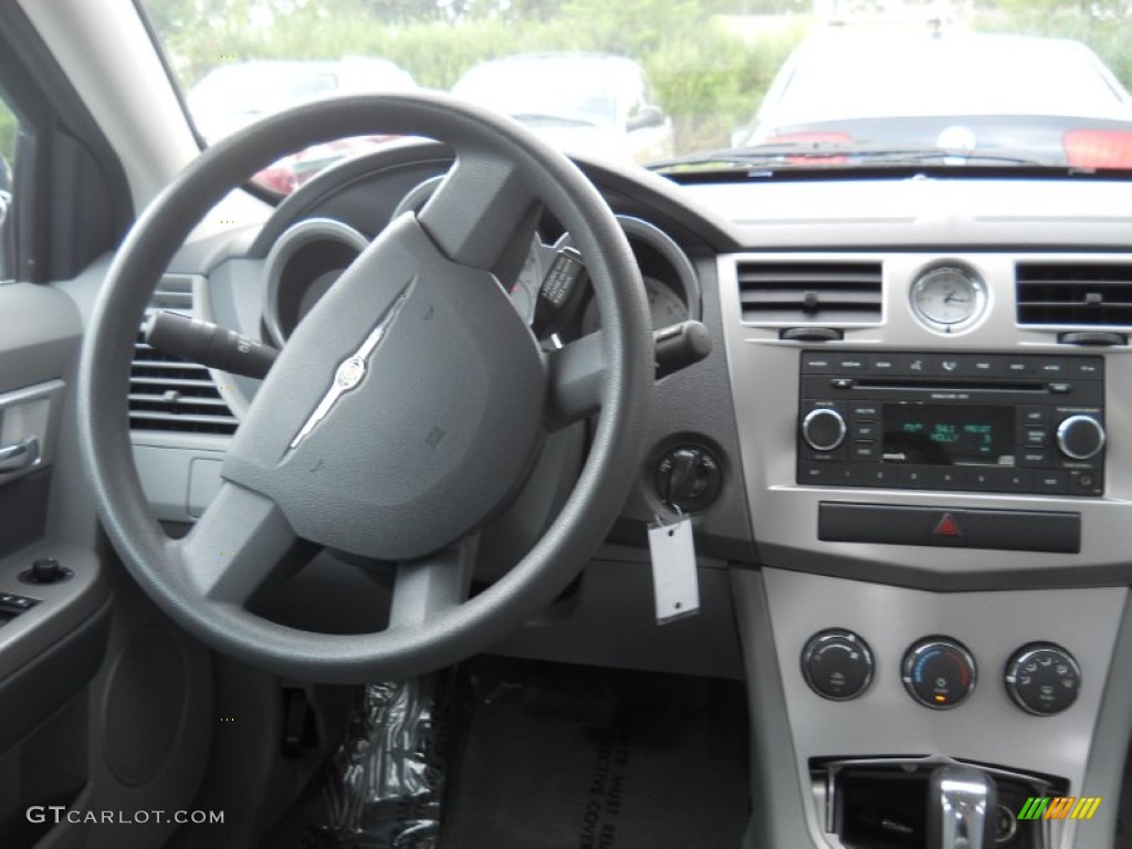 2008 Chrysler Sebring Touring Sedan Dark Slate Gray/Light Slate Gray Dashboard Photo #52918914