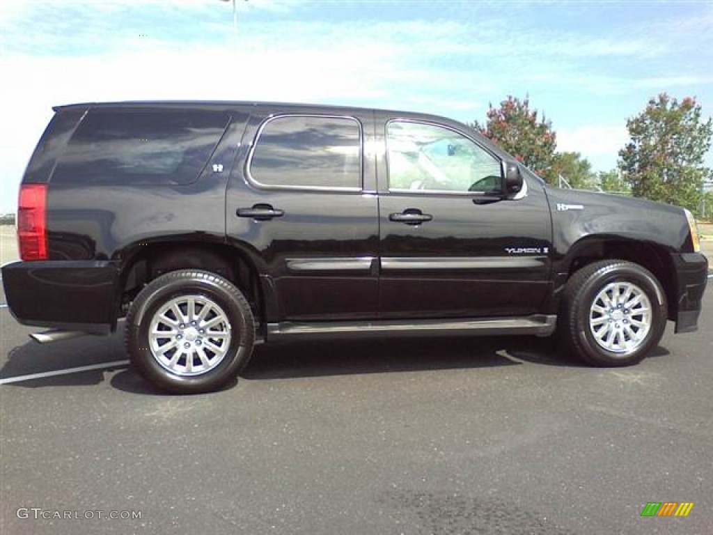 Onyx Black 2008 GMC Yukon Hybrid 4x4 Exterior Photo #52919625