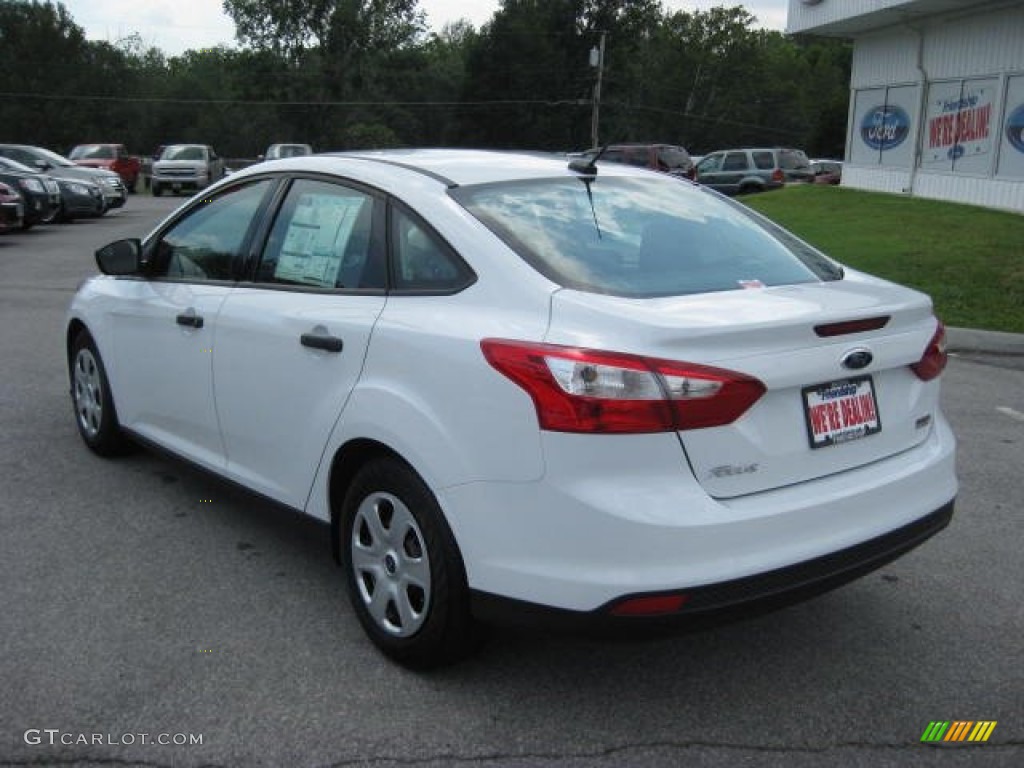 2012 Focus S Sedan - Oxford White / Charcoal Black photo #8