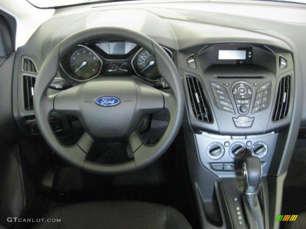 2012 Ford Focus S Sedan Charcoal Black Dashboard Photo #52920633