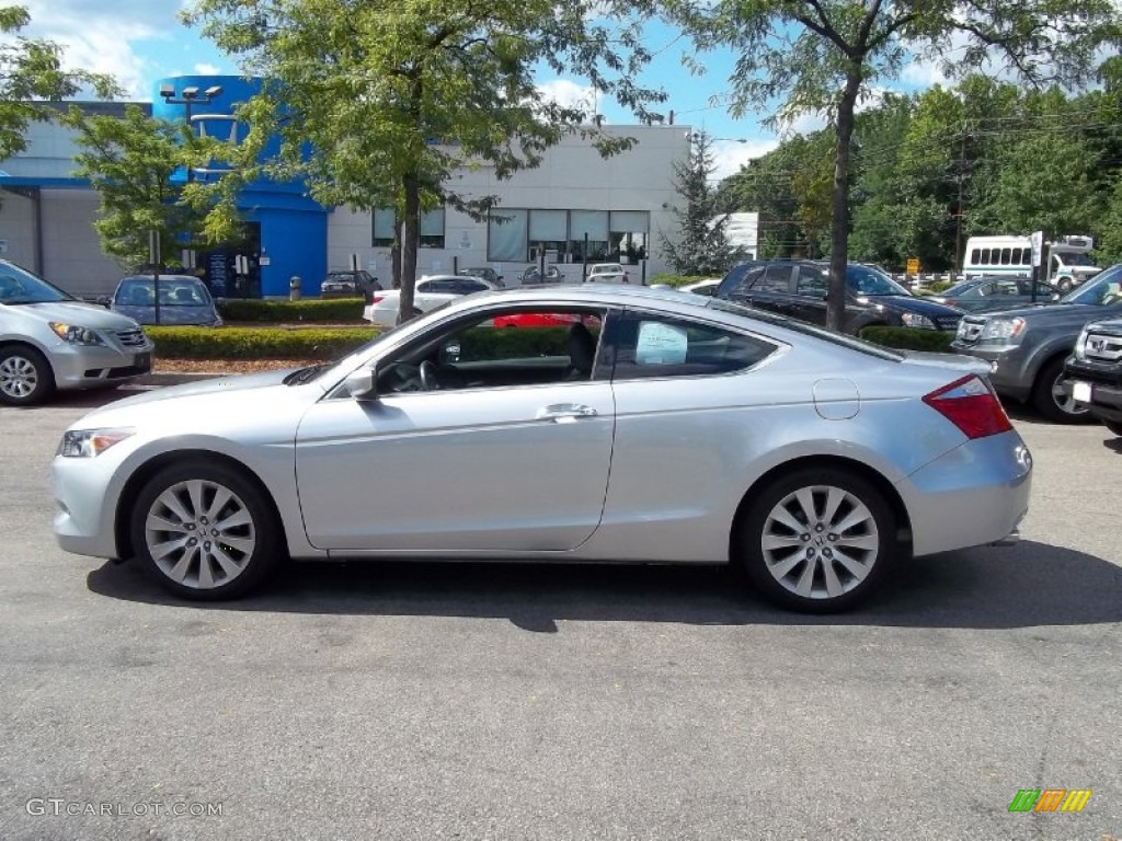 2008 Accord EX-L V6 Coupe - Alabaster Silver Metallic / Black photo #1