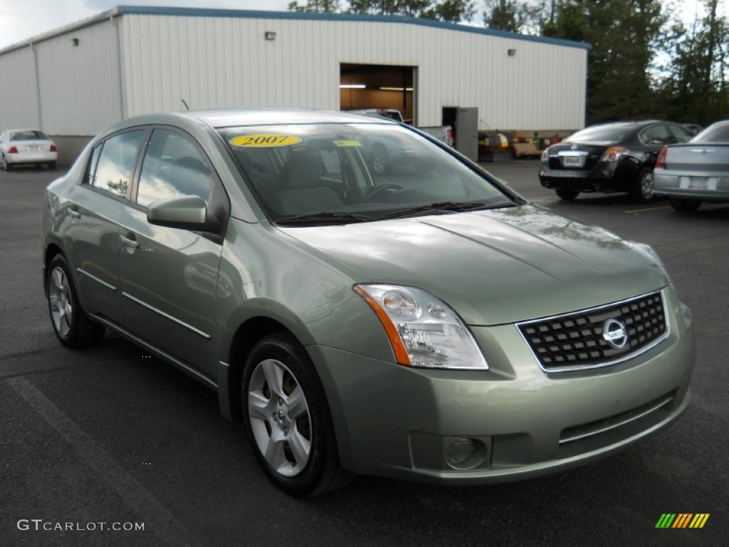 2007 Sentra 2.0 S - Metallic Jade / Charcoal/Steel photo #16