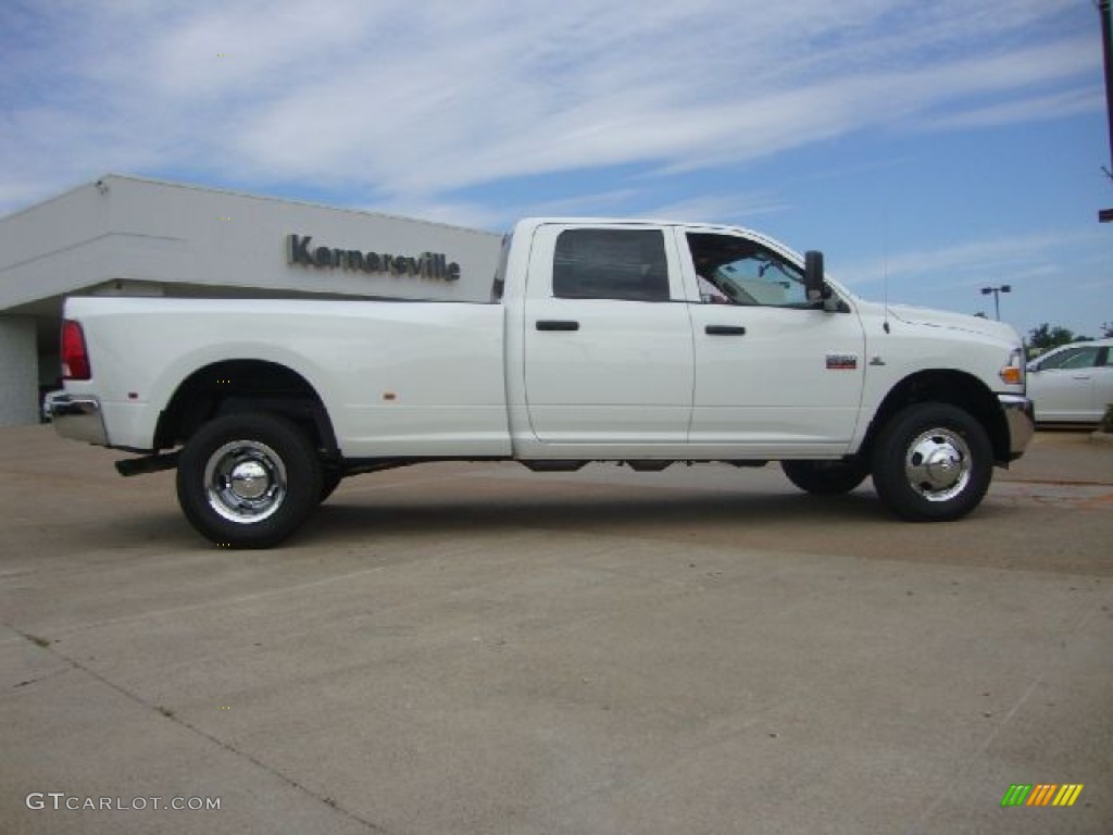 Bright White 2012 Dodge Ram 3500 HD ST Crew Cab 4x4 Dually Exterior Photo #52921125