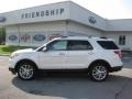 2012 White Platinum Tri-Coat Ford Explorer Limited 4WD  photo #1