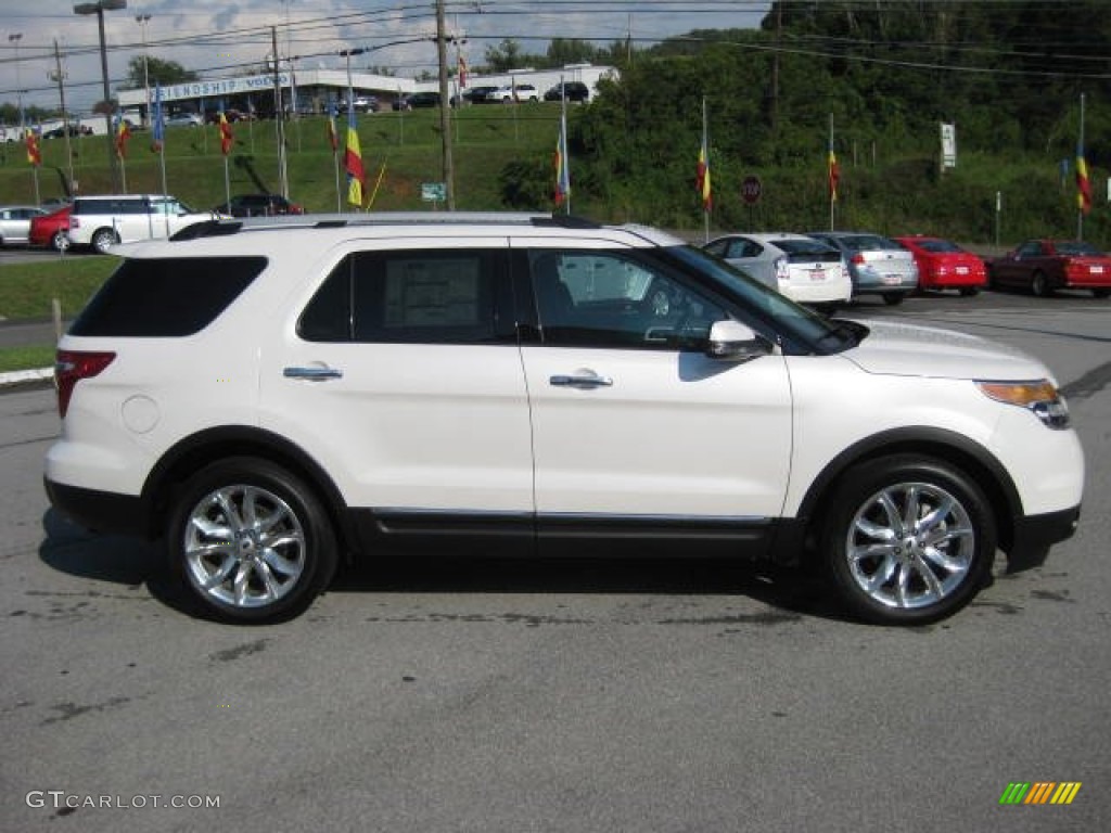 White Platinum Tri-Coat 2012 Ford Explorer Limited 4WD Exterior Photo #52921212