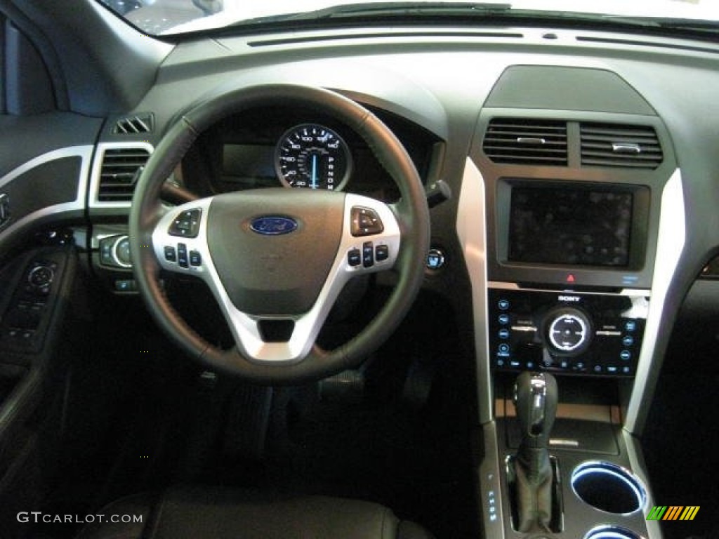 2012 Ford Explorer Limited 4WD Charcoal Black Dashboard Photo #52921515
