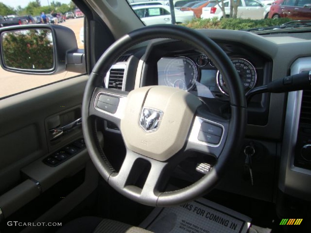 2011 Ram 1500 Big Horn Quad Cab 4x4 - Bright White / Dark Slate Gray/Medium Graystone photo #24