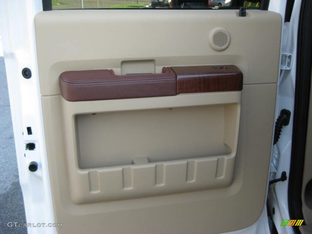 2012 Ford F250 Super Duty King Ranch Crew Cab 4x4 Chaparral Leather Door Panel Photo #52921845