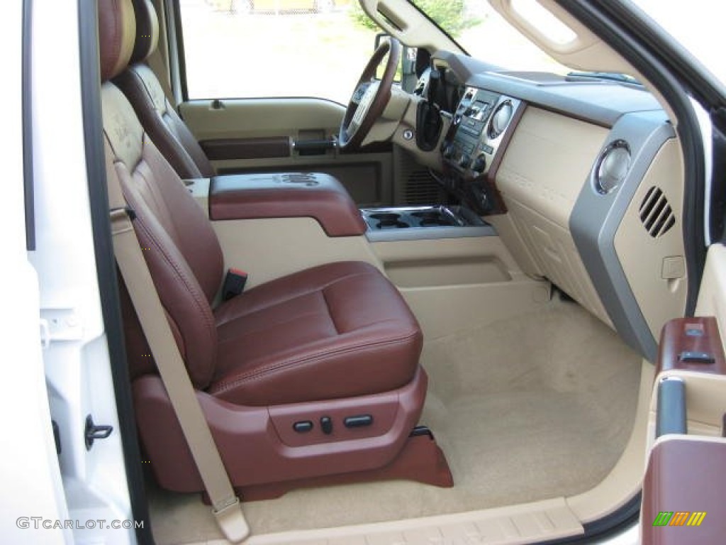 Chaparral Leather Interior 2012 Ford F250 Super Duty King Ranch Crew Cab 4x4 Photo #52921860