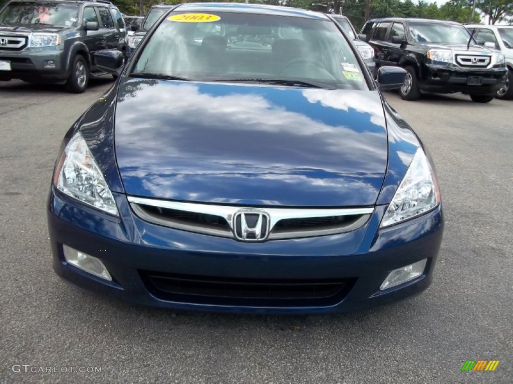 2003 Accord EX Sedan - Eternal Blue Pearl / Gray photo #5
