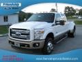 2012 White Platinum Metallic Tri-Coat Ford F350 Super Duty King Ranch Crew Cab 4x4 Dually  photo #2