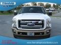 2012 White Platinum Metallic Tri-Coat Ford F350 Super Duty King Ranch Crew Cab 4x4 Dually  photo #3