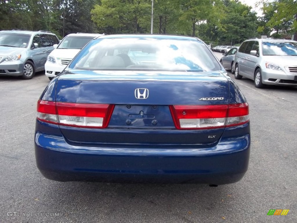 2003 Accord EX Sedan - Eternal Blue Pearl / Gray photo #10