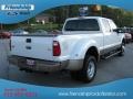 2012 White Platinum Metallic Tri-Coat Ford F350 Super Duty King Ranch Crew Cab 4x4 Dually  photo #6