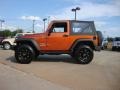 2010 Mango Tango Pearl Jeep Wrangler Sport 4x4  photo #6