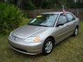 2001 Titanium Metallic Honda Civic LX Sedan  photo #1