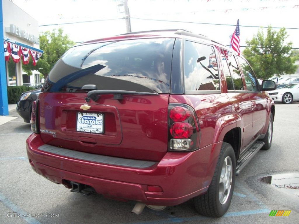 2008 TrailBlazer LT 4x4 - Red Jewel / Light Gray photo #5