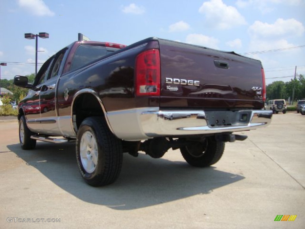 2004 Ram 1500 SLT Quad Cab 4x4 - Deep Molten Red Pearl / Dark Slate Gray photo #5