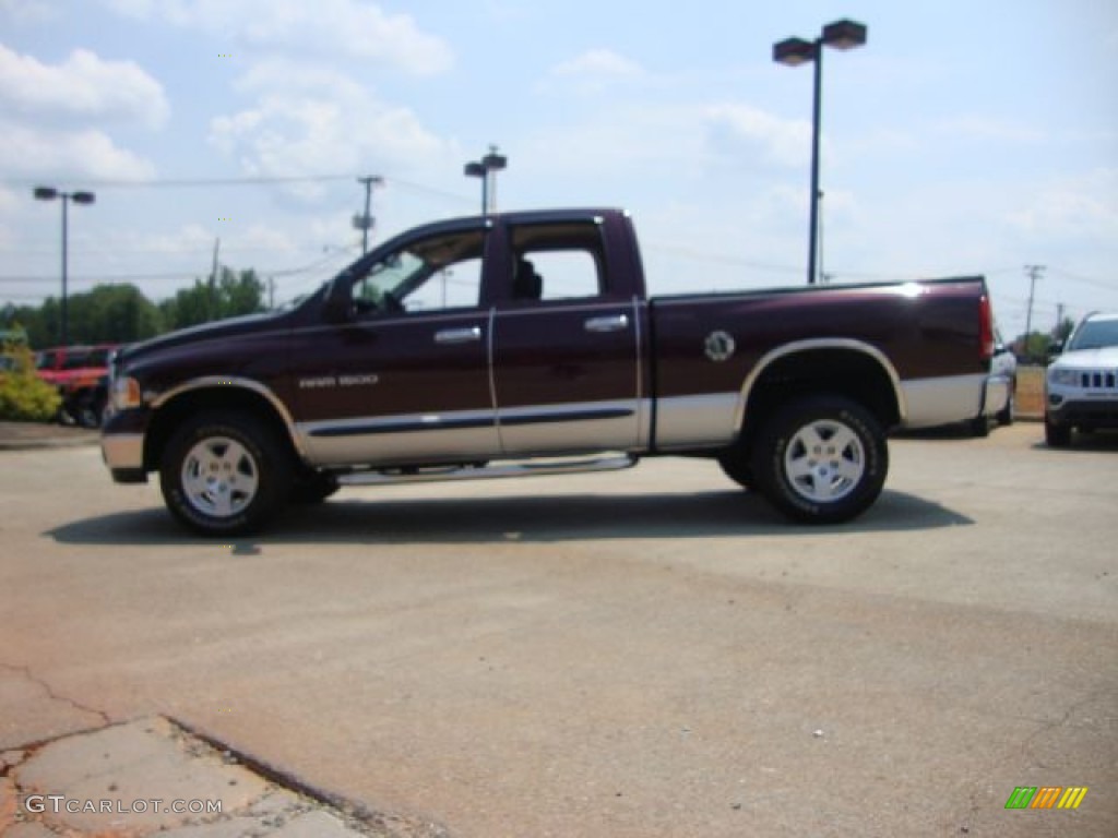 2004 Ram 1500 SLT Quad Cab 4x4 - Deep Molten Red Pearl / Dark Slate Gray photo #6