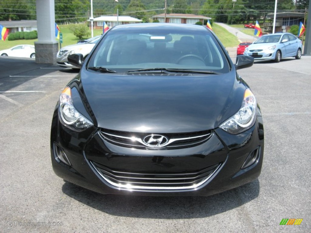 Black Noir Pearl 2012 Hyundai Elantra GLS Exterior Photo #52923916