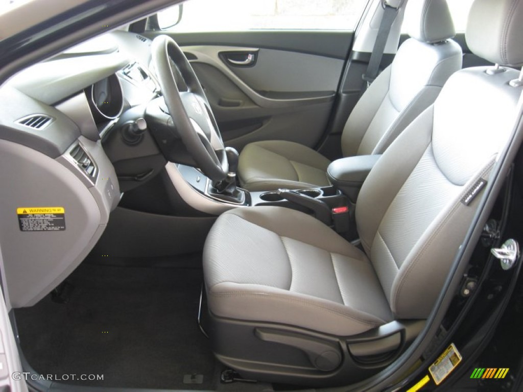 Gray Interior 2012 Hyundai Elantra GLS Photo #52924090