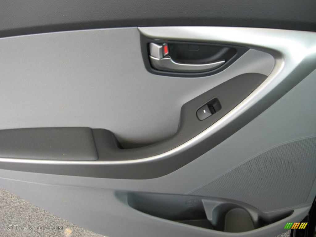 2012 Elantra GLS - Black Noir Pearl / Gray photo #18