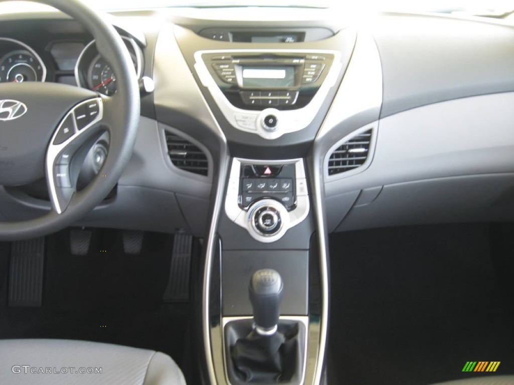 2012 Elantra GLS - Black Noir Pearl / Gray photo #23