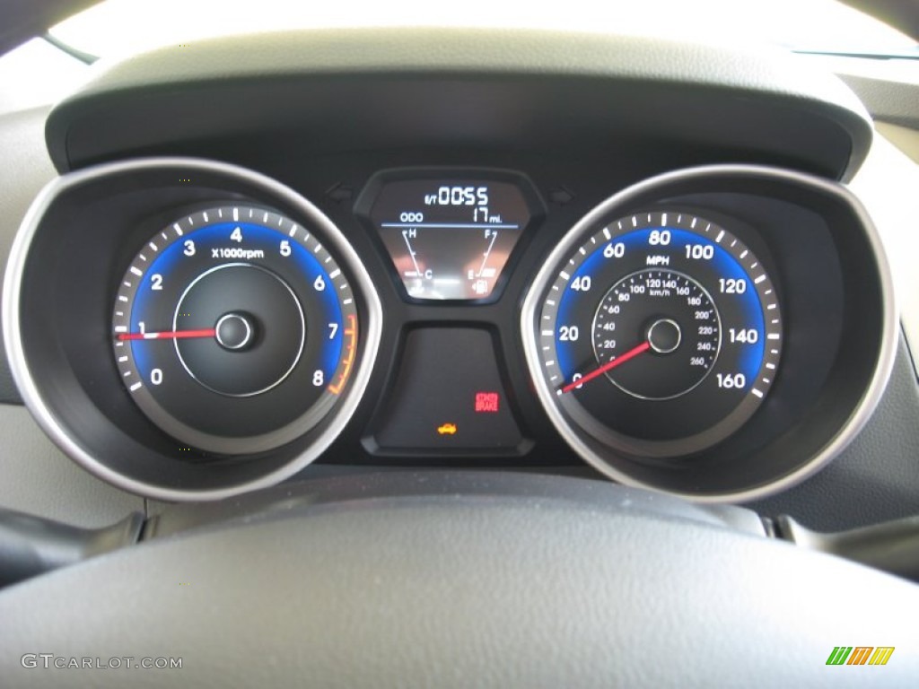 2012 Hyundai Elantra GLS Gauges Photo #52924324